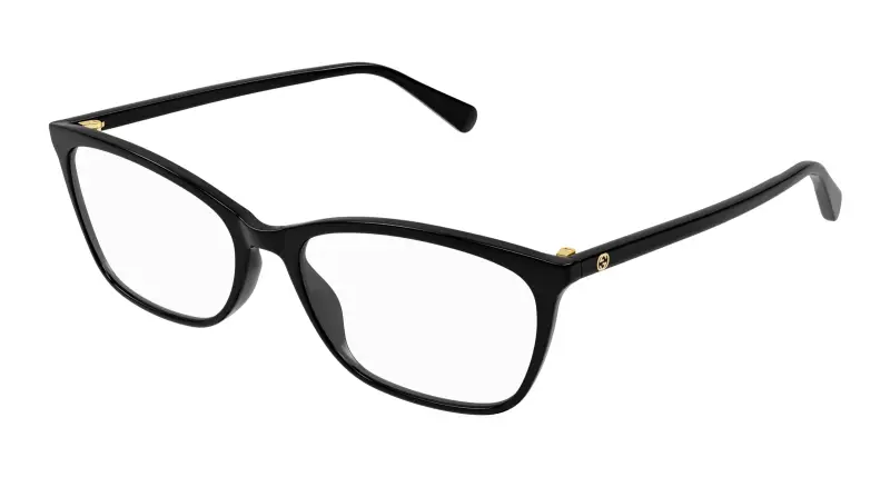 Donna GG1930O 001 Montature da vista Acetato Nero Trasparente Squadrata