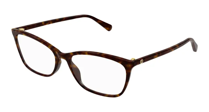 Donna GG1930O 002 Montature da vista Acetato Havana Trasparente Squadrata