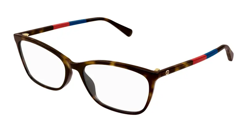 Donna GG1930O 004 Montature da vista Acetato Havana Trasparente Squadrata