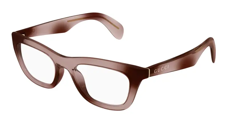 Donna GG1932O 002 Montature da vista Iniettato Havana Trasparente Cat Eye