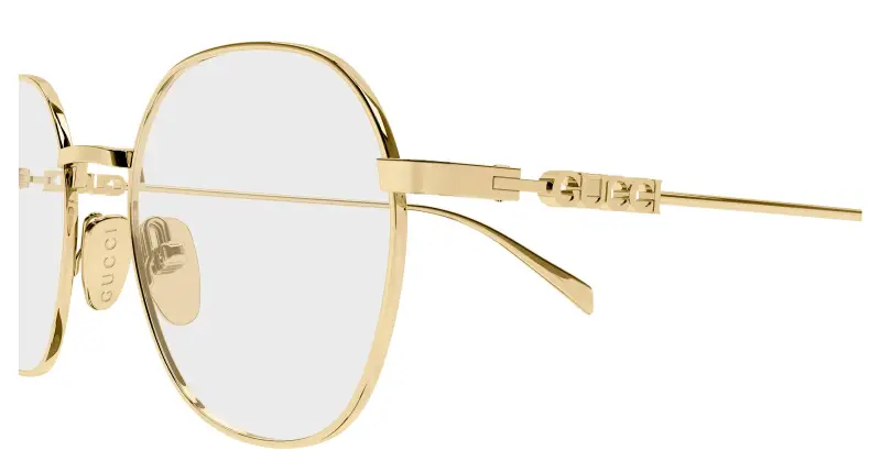 Donna GG1939O 001 Montature da vista Metallo Oro Trasparente Rotonda miniatura 3