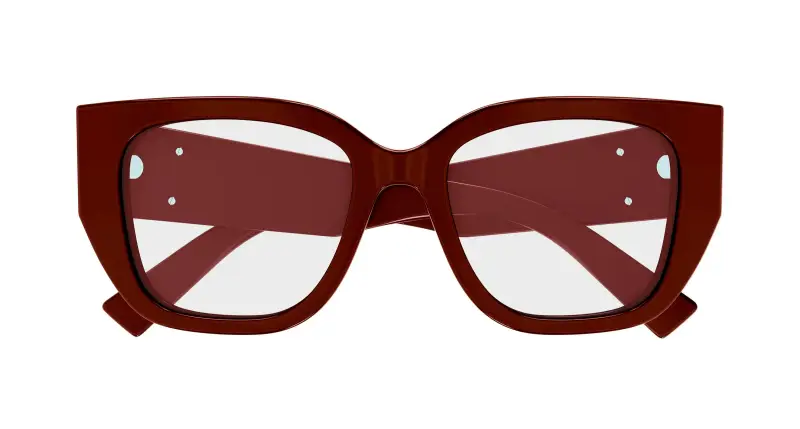 Donna GG1952O 003 Montature da vista Acetato Bordeaux Trasparente Farfalla miniatura 2