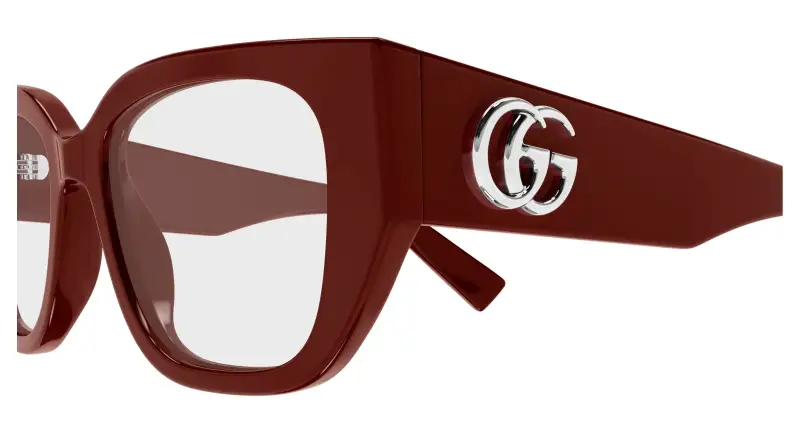 Donna GG1952O 003 Montature da vista Acetato Bordeaux Trasparente Farfalla miniatura 3