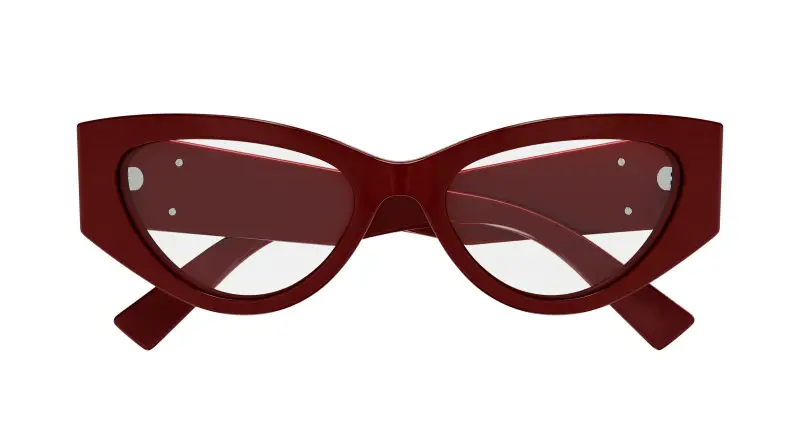 Donna GG1953O 003 Montature da vista Acetato Bordeaux Trasparente Cat Eye miniatura 2