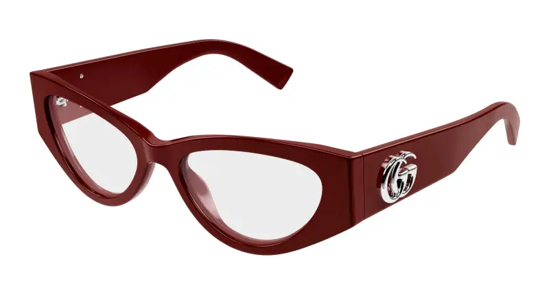 Donna GG1953O 003 Montature da vista Acetato Bordeaux Trasparente Cat Eye