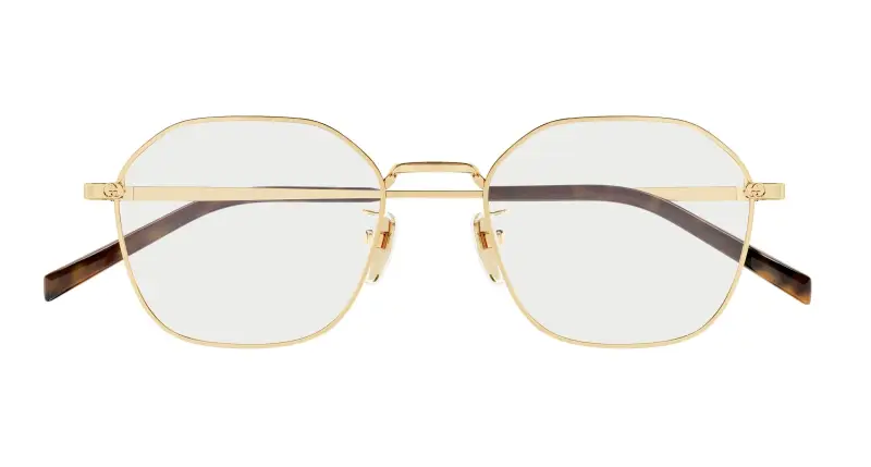 Donna GG1956OK 001 Montature da vista Metallo Oro Trasparente Squadrata miniatura 2