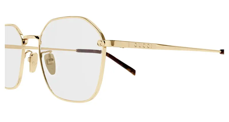 Donna GG1956OK 001 Montature da vista Metallo Oro Trasparente Squadrata miniatura 3
