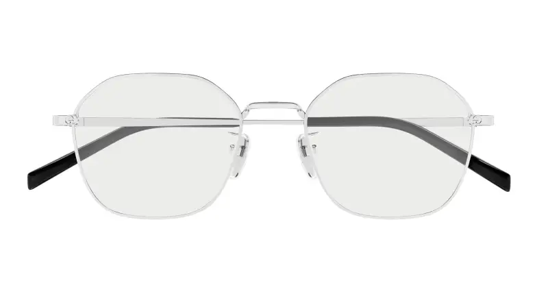 Donna GG1956OK 002 Montature da vista Metallo Argento Trasparente Squadrata miniatura 2