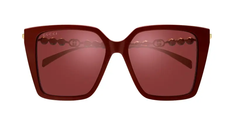 Gucci Occhiali da sole Donna Bordeaux 3529819 miniatura 2