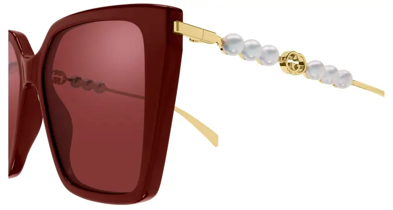 Gucci Occhiali da sole Donna Bordeaux 3529819 miniatura 3