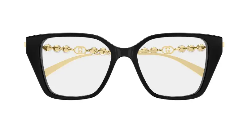 Donna GG1969O 001 Montature da vista Acetato Nero Trasparente Cat Eye miniatura 2