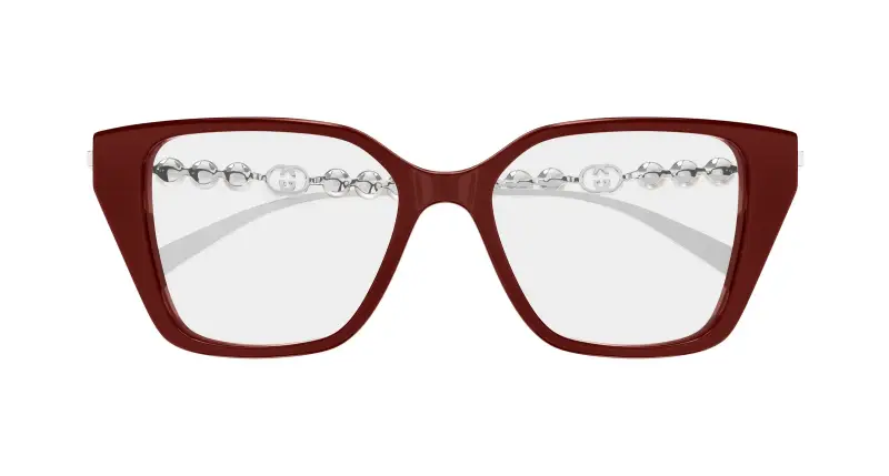 Donna GG1969O 004 Montature da vista Acetato Bordeaux Trasparente Cat Eye miniatura 2