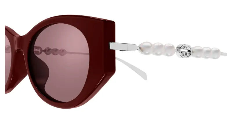 Gucci Occhiali da sole Donna Bordeaux 3529817 miniatura 3