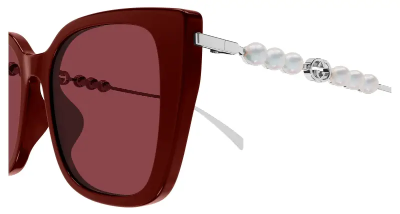 Gucci Occhiali da sole Donna Bordeaux 3529816 miniatura 3