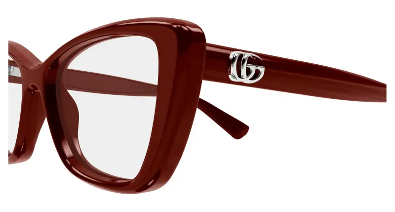 Donna GG1977O 004 Montature da vista Iniettato Bordeaux Trasparente Cat Eye miniatura 3