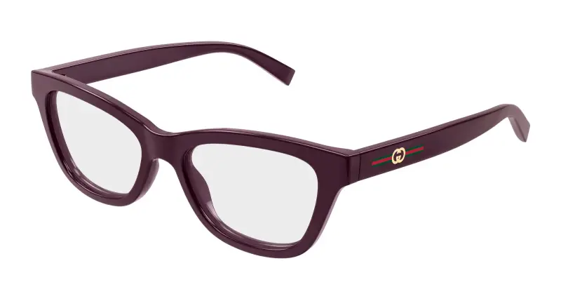 Donna GG1983O 003 Montature da vista Iniettato Viola Trasparente Cat Eye