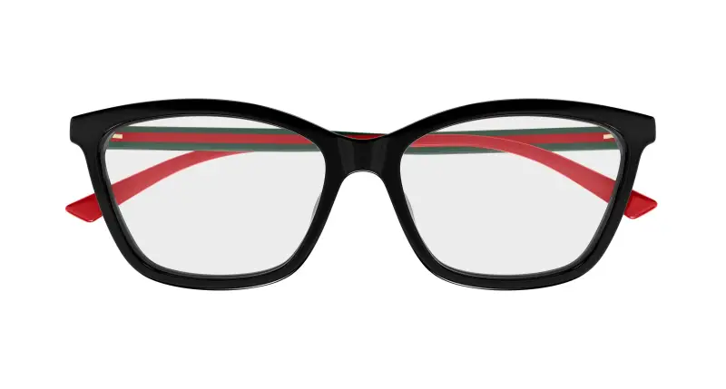 Donna GG1989O 001 Montature da vista Acetato Nero Trasparente Cat Eye miniatura 2