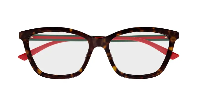 Donna GG1989O 002 Montature da vista Acetato Havana Trasparente Cat Eye miniatura 2