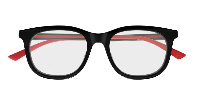 Donna GG1990O 001 Montature da vista Acetato Nero Trasparente Squadrata miniatura 2