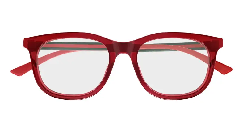 Donna GG1990O 004 Montature da vista Acetato Bordeaux Trasparente Squadrata miniatura 2