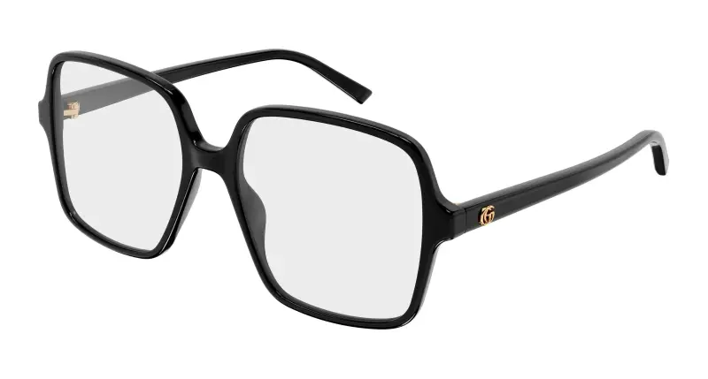 Donna GG1994O 001 Montature da vista Acetato Nero Trasparente Squadrata