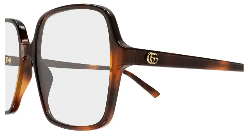 Donna GG1994O 002 Montature da vista Acetato Havana Trasparente Squadrata miniatura 3