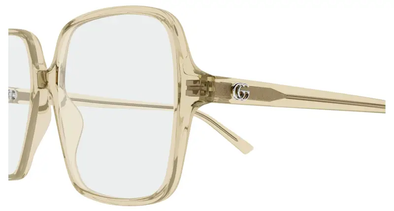 Donna GG1994O 004 Montature da vista Acetato Giallo Trasparente Squadrata miniatura 3