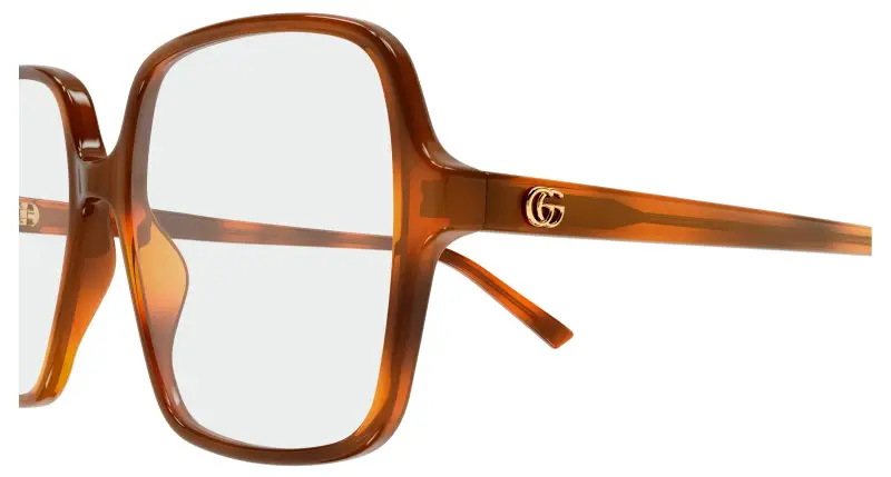 Donna GG1994O 006 Montature da vista Acetato Havana Trasparente Squadrata miniatura 3