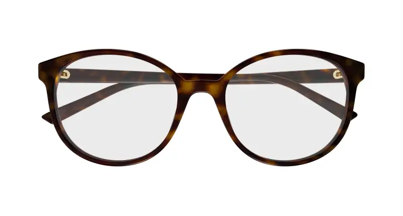 Donna GG1996O 002 Montature da vista Acetato Havana Trasparente Rotonda miniatura 2