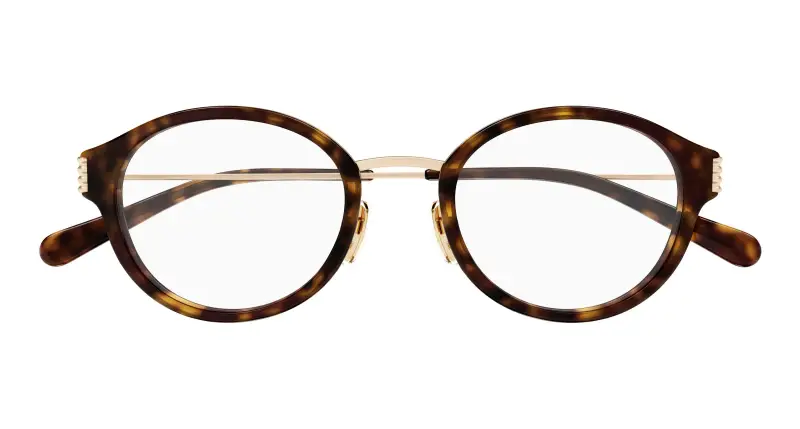 Donna GG1999OJ 002 Montature da vista Acetato Havana Trasparente Rotonda miniatura 2