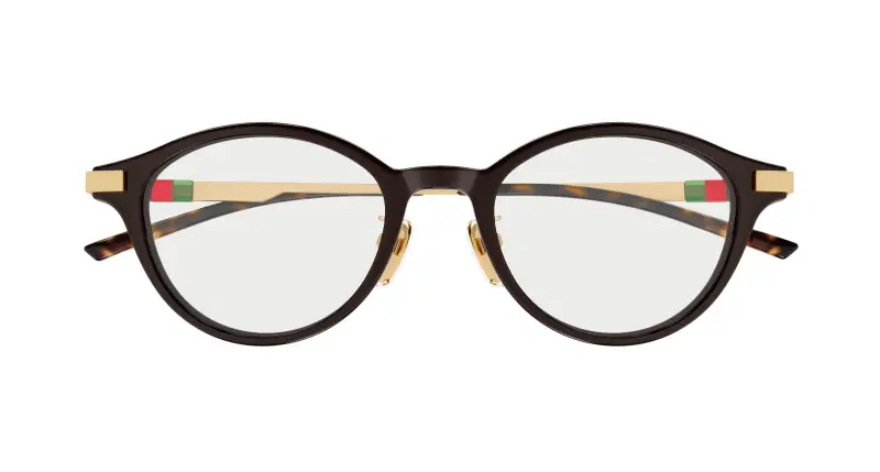 Donna GG2000OJ 002 Montature da vista Acetato Marrone Trasparente Rotonda miniatura 2