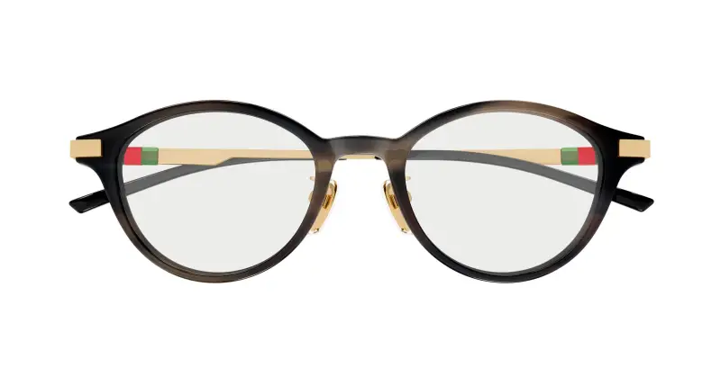 Donna GG2000OJ 004 Montature da vista Acetato Havana Trasparente Rotonda miniatura 2