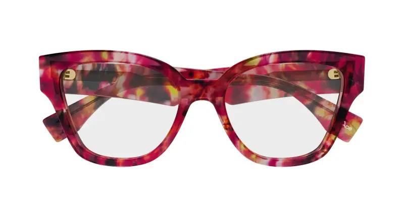 Donna GG2008O 002 Montature da vista Acetato Havana Trasparente Farfalla miniatura 2