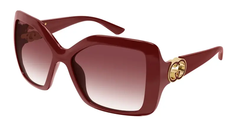 Gucci Occhiali da sole Donna Rosso 3498915