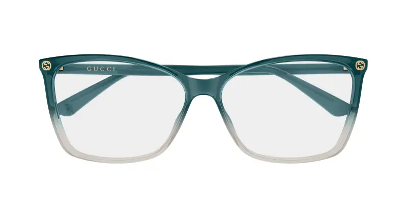 Donna Gucci GG0025O 019 Montature da vista Acetato Grigio Trasparente Cat Eye miniatura 2