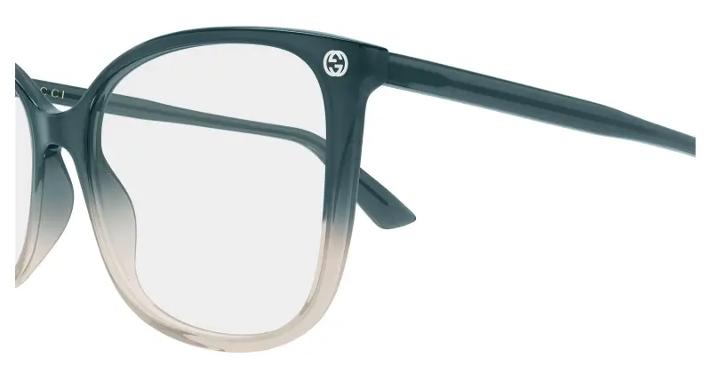 Donna Gucci GG0026O 026 Montature da vista Acetato Grigio Trasparente Cat Eye miniatura 3