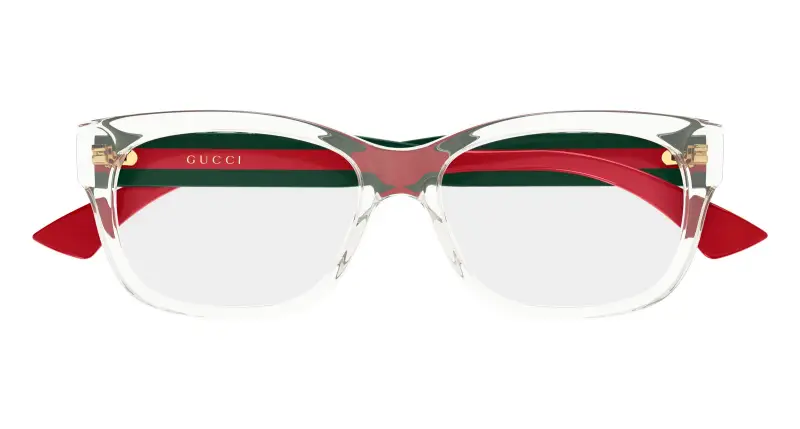 Donna Gucci GG0278ON 003 Montature da vista Acetato Cristallo Trasparente Cat Eye miniatura 2