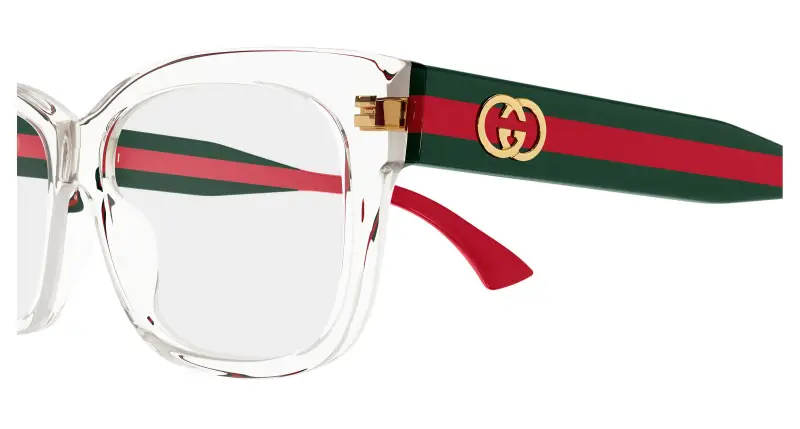 Donna Gucci GG0278ON 003 Montature da vista Acetato Cristallo Trasparente Cat Eye miniatura 3