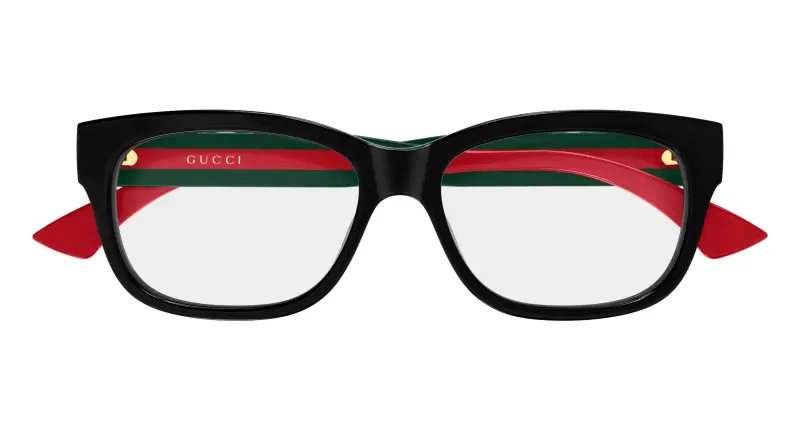 Donna Gucci GG0278ON 011 Montature da vista Acetato Nero Trasparente Cat Eye miniatura 2