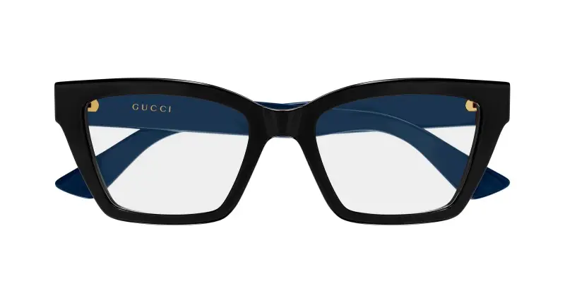 Donna Gucci GG1715O 012 Montature da vista Iniettato Nero Trasparente Cat Eye miniatura 2