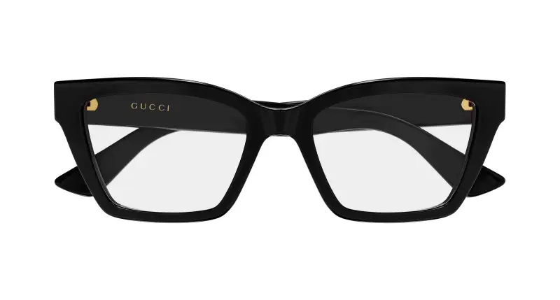 Donna Gucci GG1715O 014 Montature da vista Iniettato Nero Trasparente Cat Eye miniatura 2
