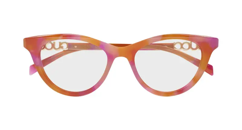 Donna Gucci GG2034O 004 Montature da vista Acetato Havana Trasparente Cat Eye miniatura 2