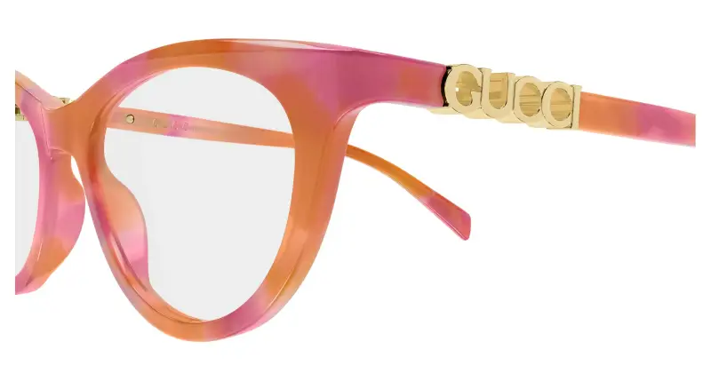 Donna Gucci GG2034O 004 Montature da vista Acetato Havana Trasparente Cat Eye miniatura 3