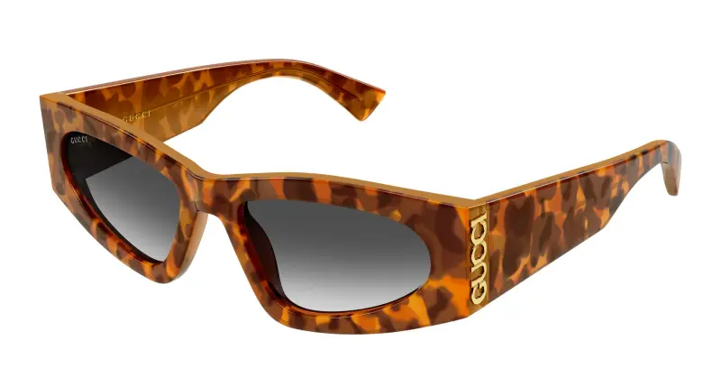 Donna Gucci GG2040S 004 Occhiali da sole Acetato Havana Grigio Cat Eye