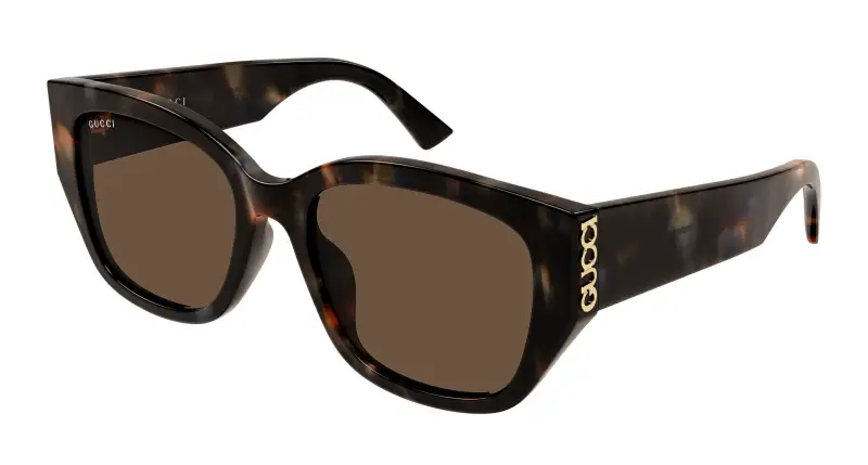 Donna Gucci GG2043SA 003 Occhiali da sole Acetato Havana Marrone Rotonda