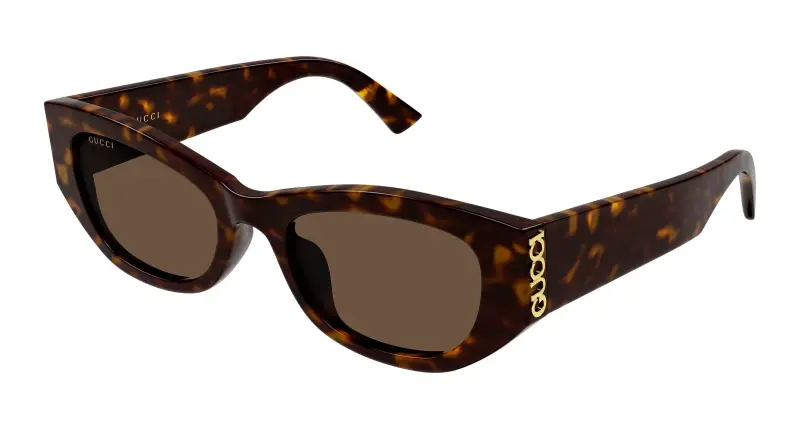 Donna Gucci GG2044SA 002 Occhiali da sole Acetato Havana Marrone Cat Eye