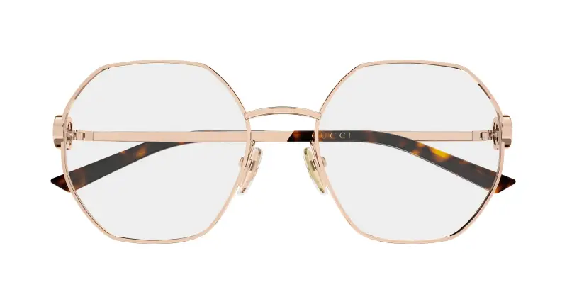 Donna Gucci GG2048O 004 Montature da vista Metallo Oro Trasparente Geometrica miniatura 2