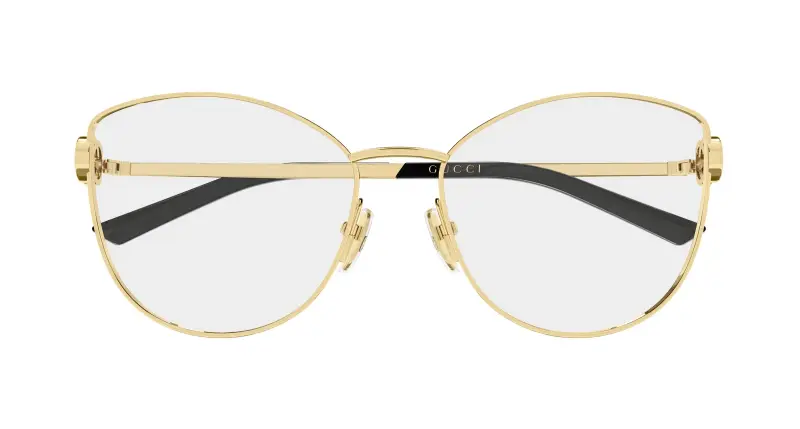 Donna Gucci GG2049O 001 Montature da vista Metallo Oro Trasparente Farfalla miniatura 2