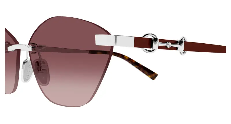 Gucci Occhiali da sole Donna Rosso 4286759 miniatura 3