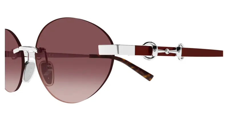 Gucci Occhiali da sole Donna Rosso 4286758 miniatura 3